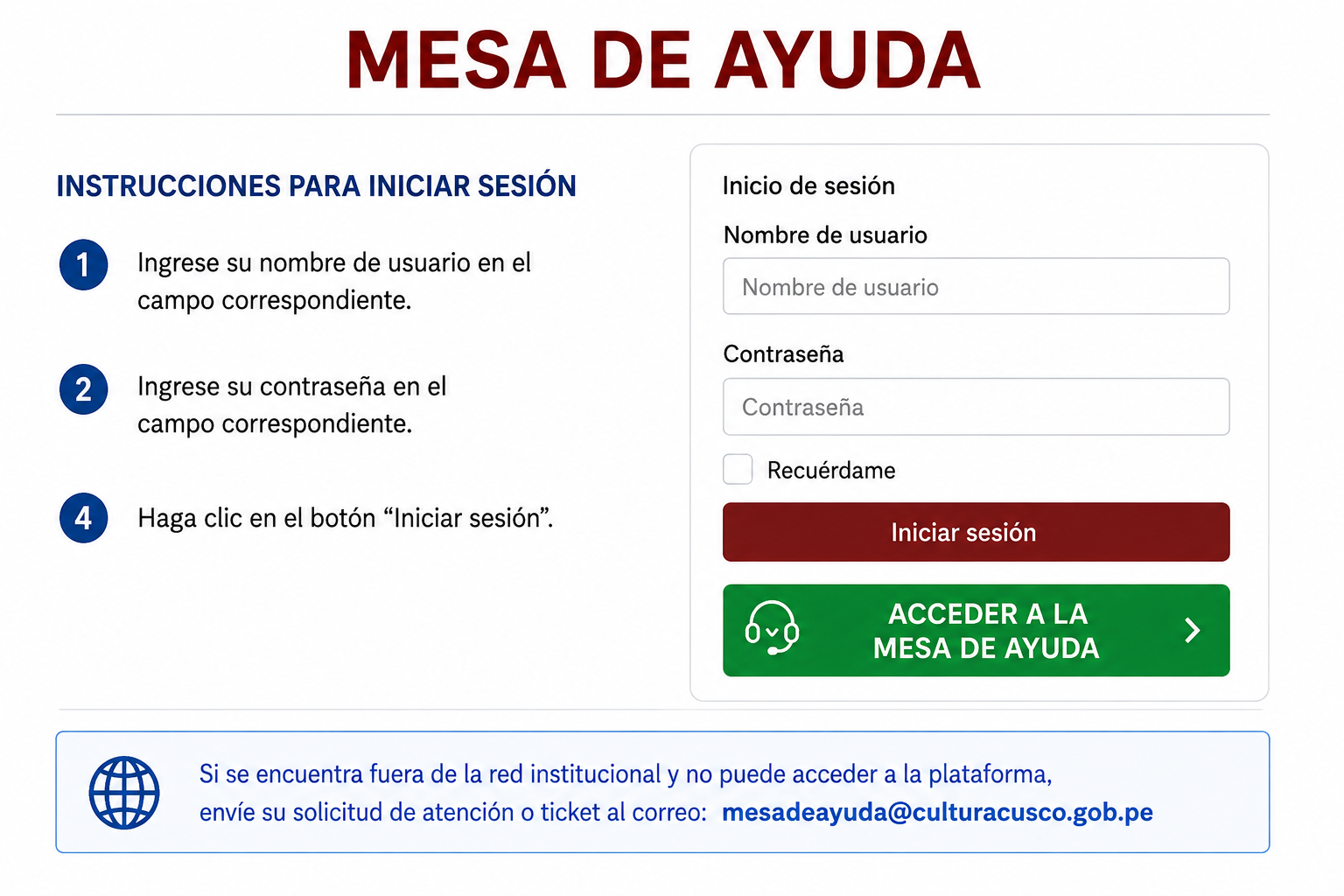 Aviso HelpDesk
