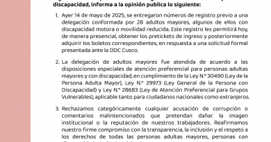COMUNICADO