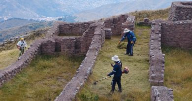 DIRECCIÓN DE CULTURA DE CUSCO REALIZÓ CAMPAÑA DE LIMPIEZA EN LOS RECINTOS Y CAMINOS PREHISPÁNICOS DEL APU WANAKAURI