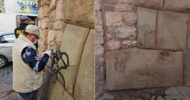DIRECCIÓN DESCONCENTRADA DE CULTURA DE CUSCO RECHAZA ATENTADO CONTRA EL PATRIMONIO CULTURAL EN CALLE INCA ROCA